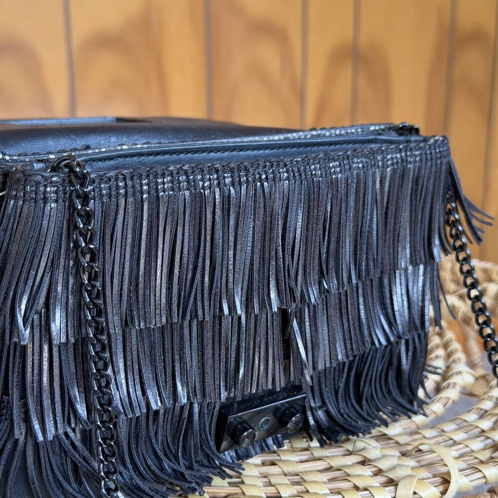 Loeffler Randall Black Fringe Crossbody Bag - Picture 11 of 15